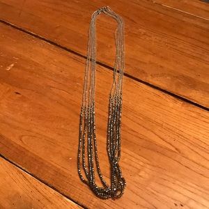 Silver Beaded Necklace